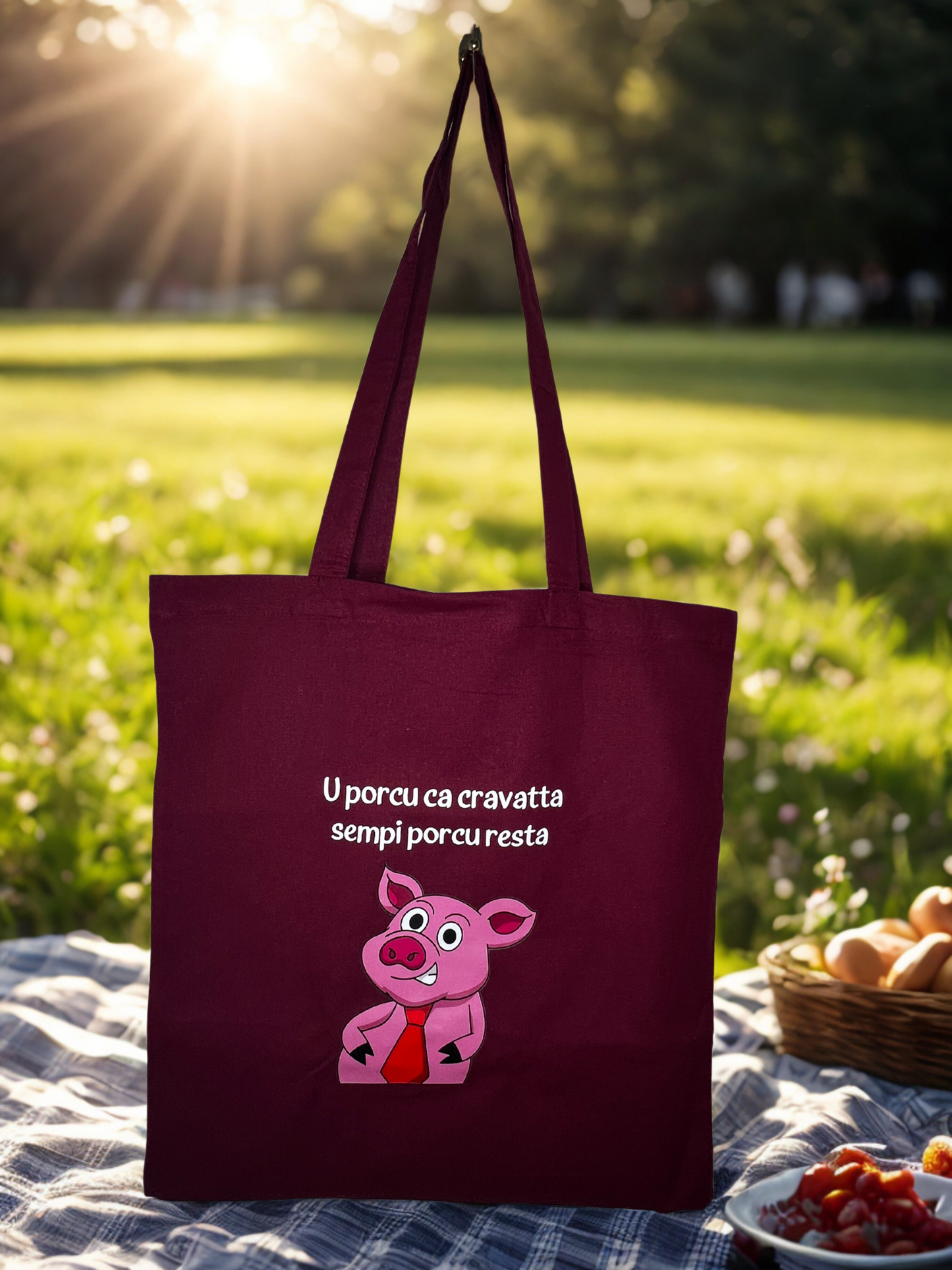 Shopper - U porcu ca cravatta sempi porcu resta