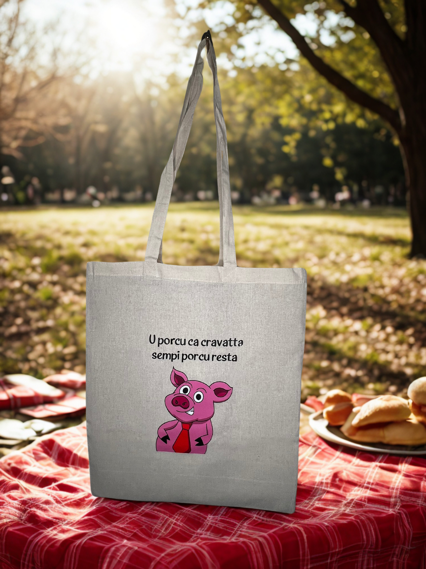 Shopper - U porcu ca cravatta sempi porcu resta