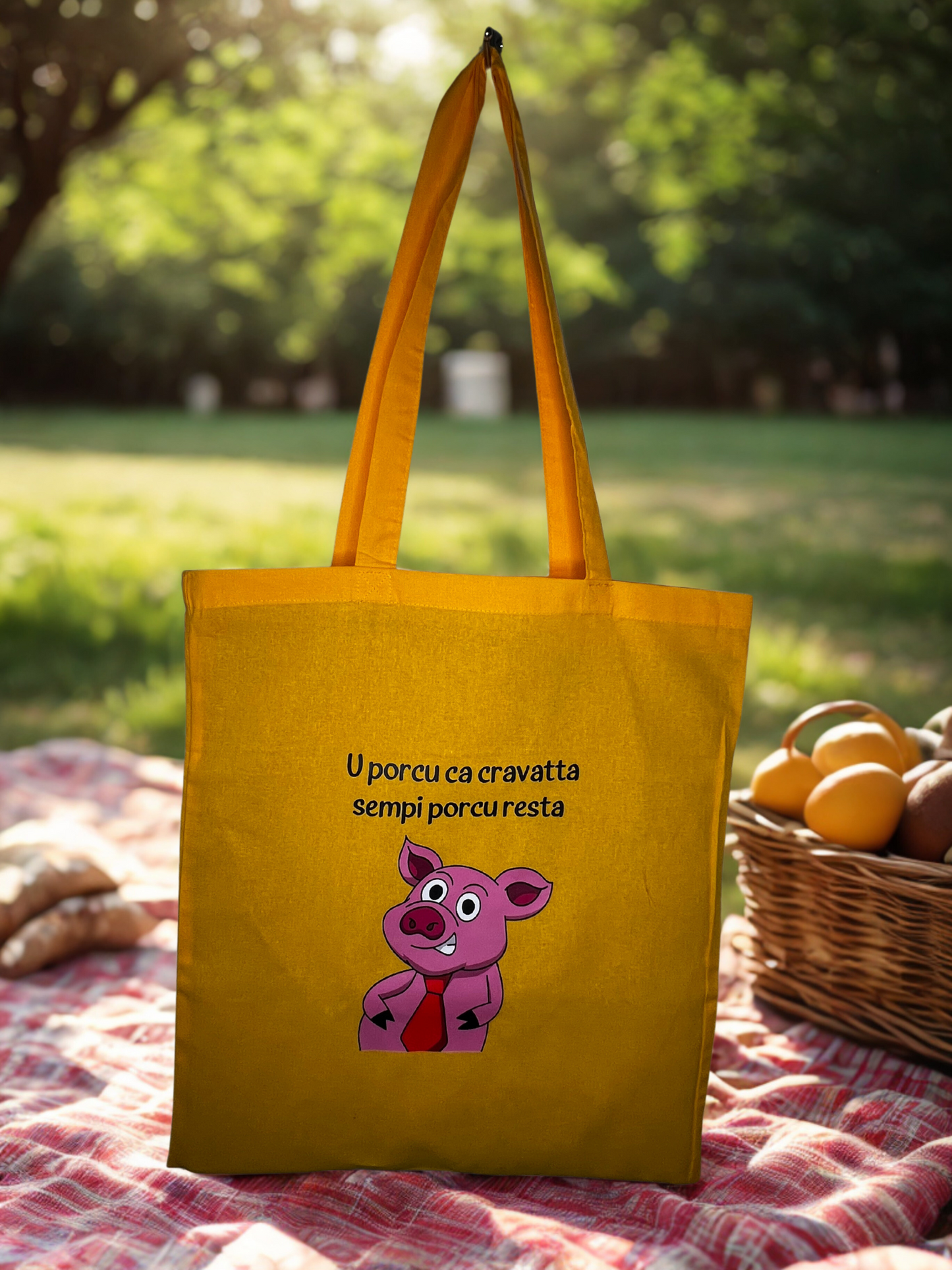 Shopper - U porcu ca cravatta sempi porcu resta